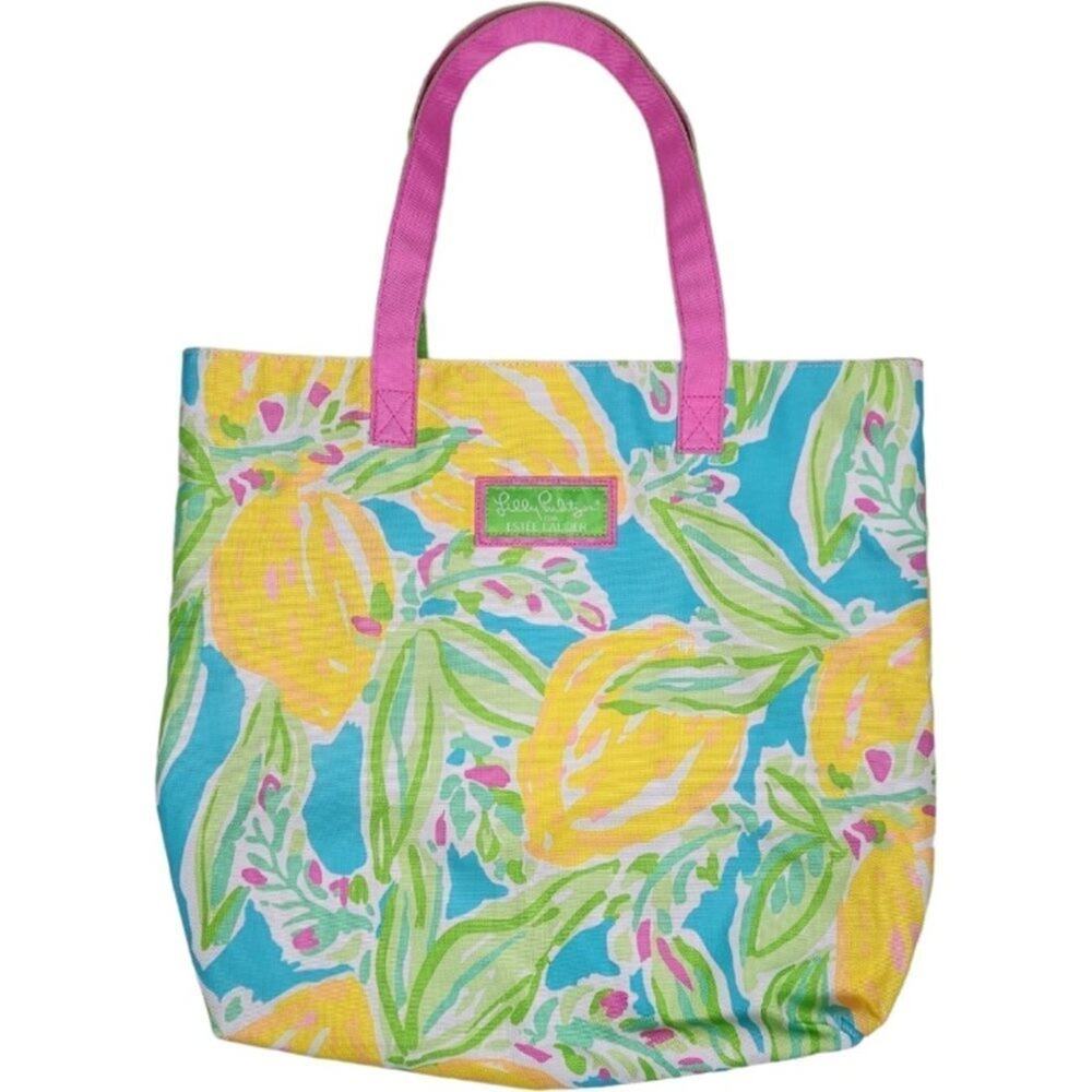 Lilly Pulitzer for Estee Lauder Lemon Print Tote Bag‎